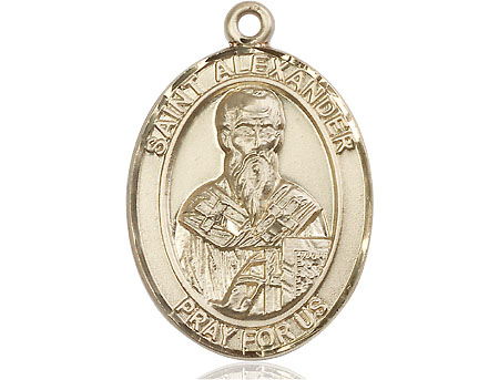 14kt Gold Saint Alexander Sauli Medal