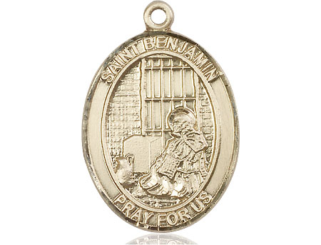 14kt Gold Saint Benjamin Medal