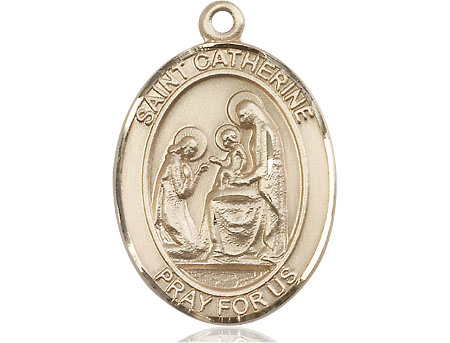 14kt Gold Saint Catherine of Siena Medal