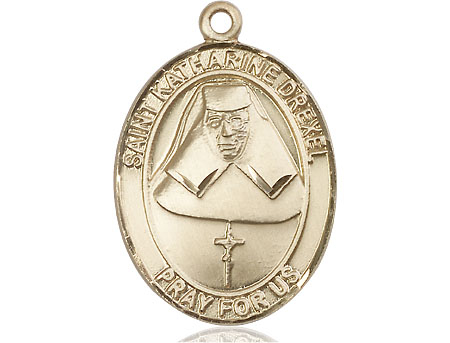 14kt Gold Saint Katharine Drexel Medal