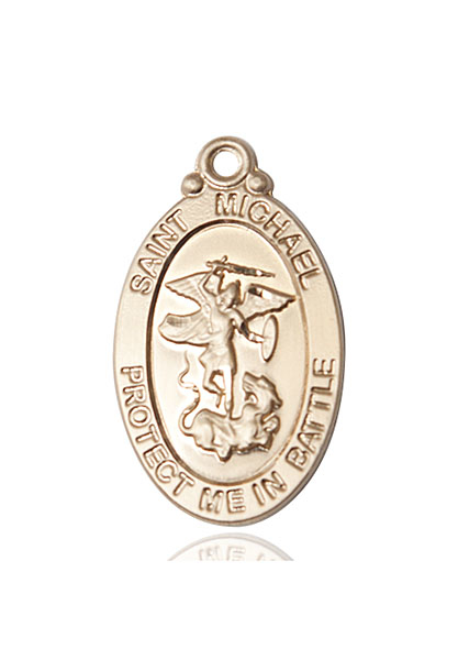 14kt Gold Saint Michael National Guard Medal