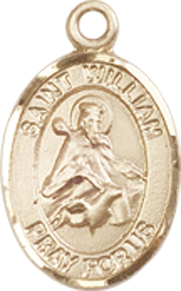 14kt Gold Saint William of Rochester Medal