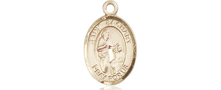 14kt Gold Saint Zachary Medal