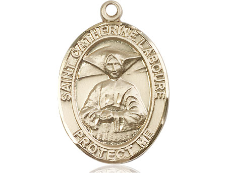 14kt Gold Saint Catherine Laboure Medal