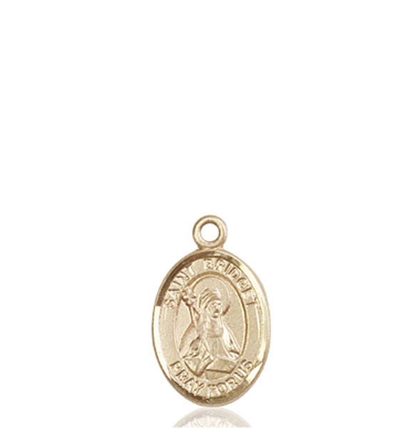 14kt Gold Saint Bridget of Sweden Medal