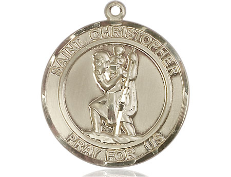 14kt Gold Saint Christopher Medal