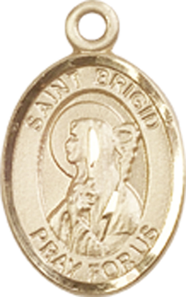 14kt Gold Saint Brigid of Ireland Medal
