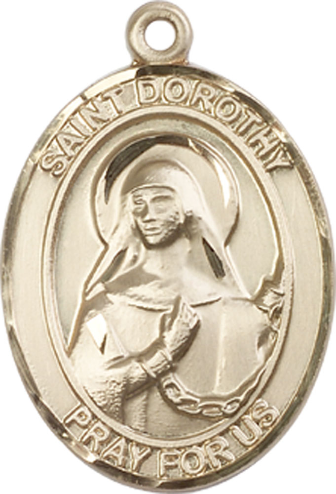 14kt Gold Saint Dorothy Medal
