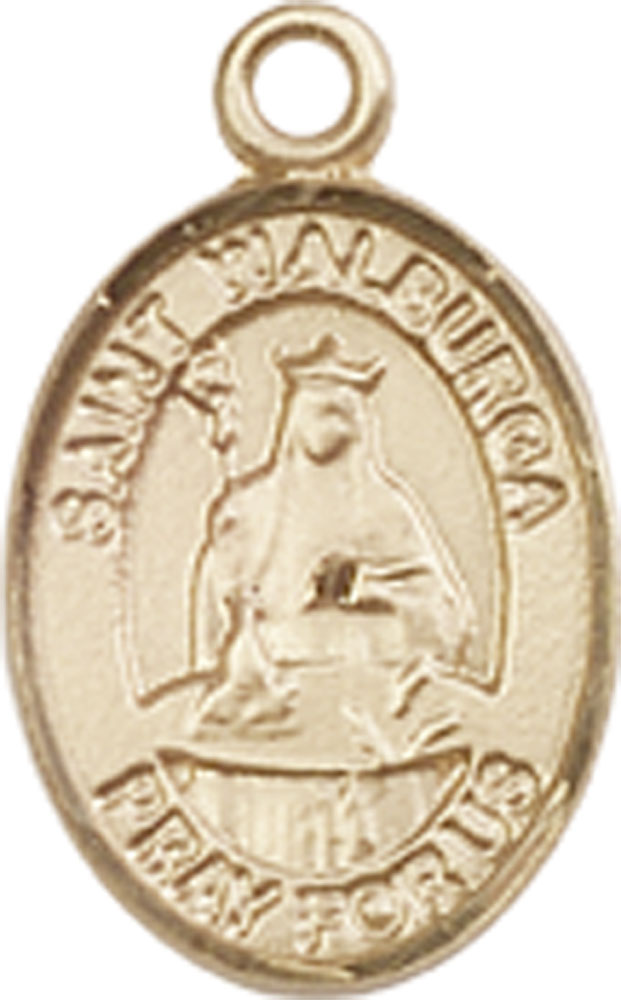 14kt Gold Saint Walburga Medal