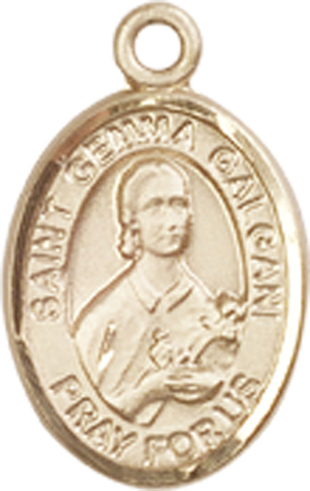 14kt Gold Saint Gemma Galgani Medal