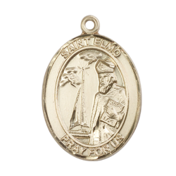 14kt Gold Saint Elmo Medal