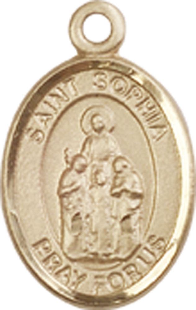 14kt Gold Saint Sophia Medal