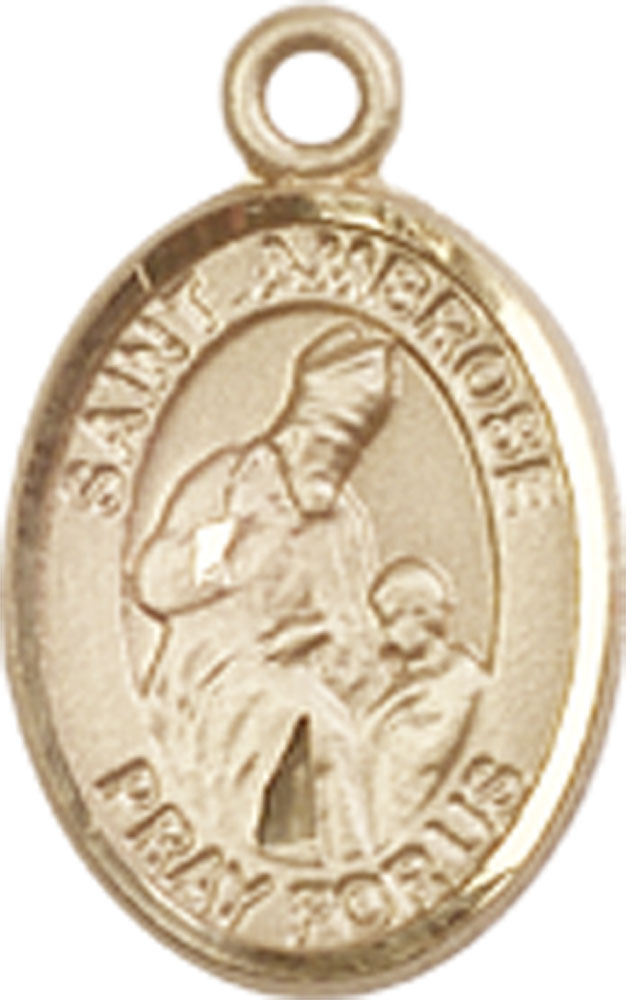 14kt Gold Saint Ambrose Medal