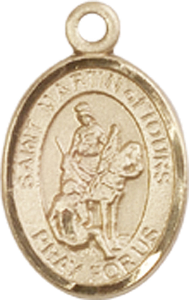 14kt Gold Saint Martin of Tours Medal