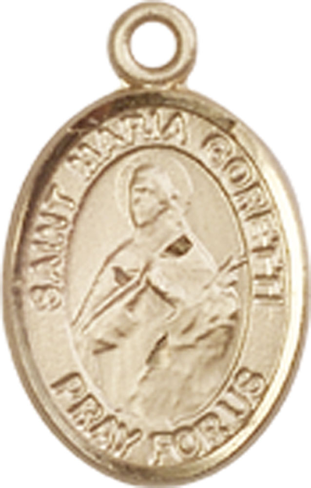 14kt Gold Saint Maria Goretti Medal