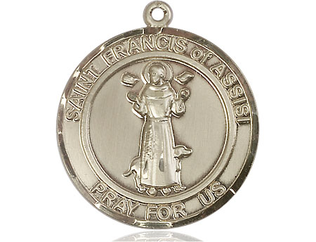 14kt Gold Saint Francis of Assisi Medal