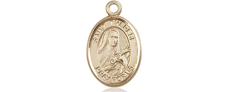 14kt Gold Saint Therese of Lisieux Medal