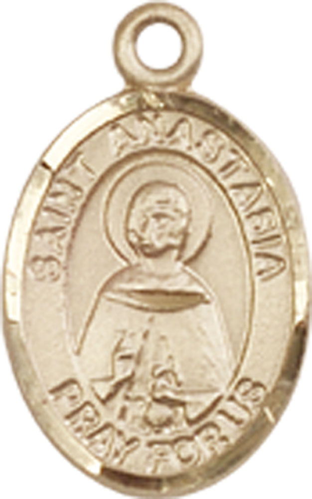 14kt Gold Saint Anastasia Medal