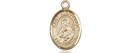 14kt Gold Saint Alexandra Medal