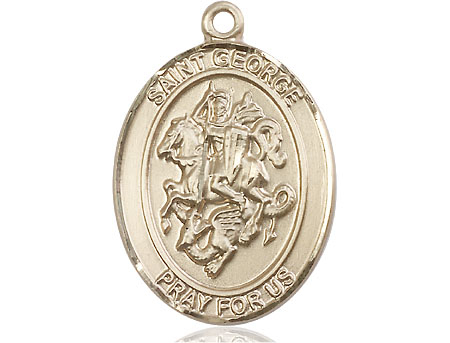 14kt Gold Saint George Medal