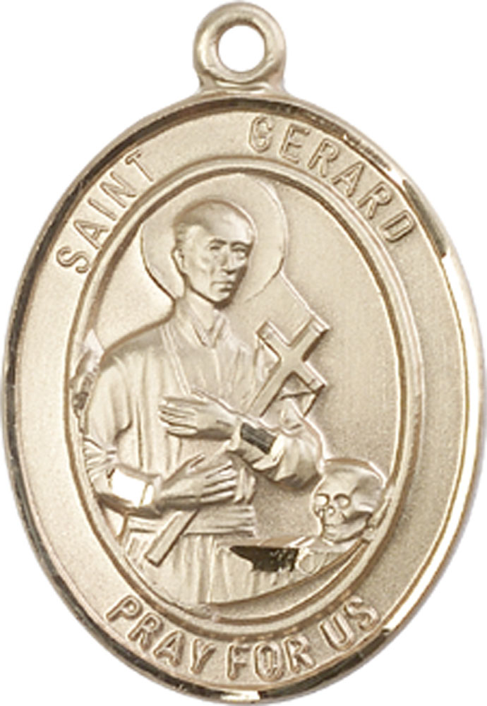 14kt Gold Saint Gerard Majella Medal