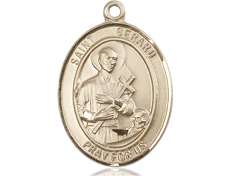 14kt Gold Saint Gerard Majella Medal