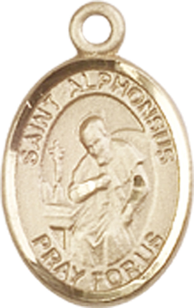 14kt Gold Saint Alphonsus Medal