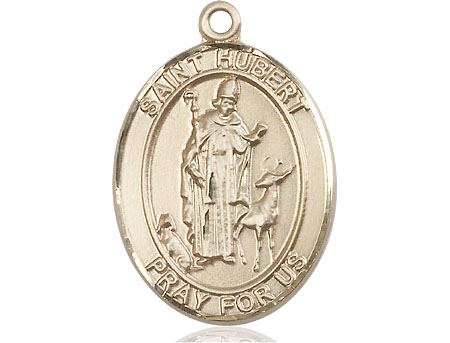 14kt Gold Saint Hubert of Liege Medal