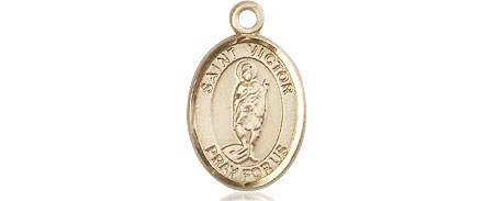 14kt Gold Saint Victor of Marseilles Medal