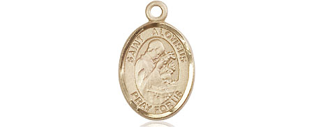 14kt Gold Saint Aloysius Gonzaga Medal