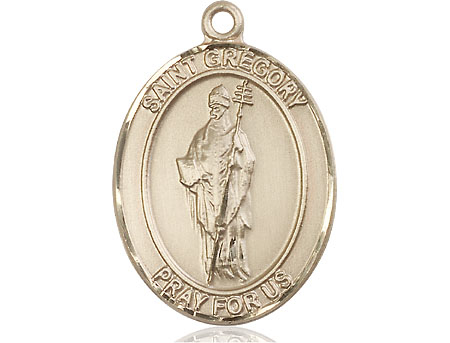 14kt Gold Saint Gregory the Great Medal