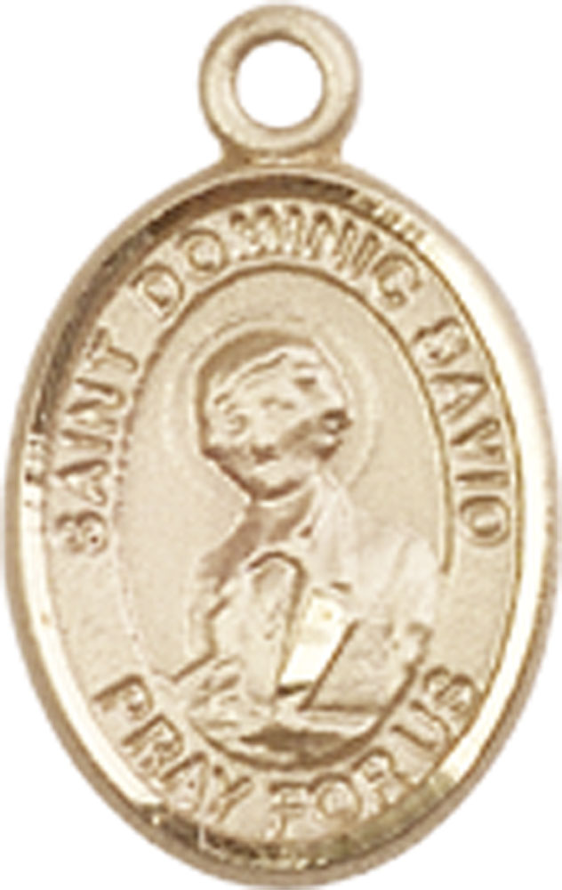14kt Gold Saint Dominic Savio Medal