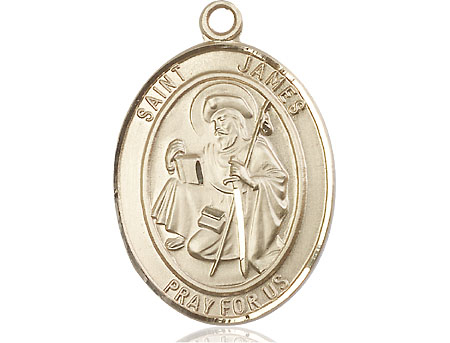 14kt Gold Saint James the Greater Medal