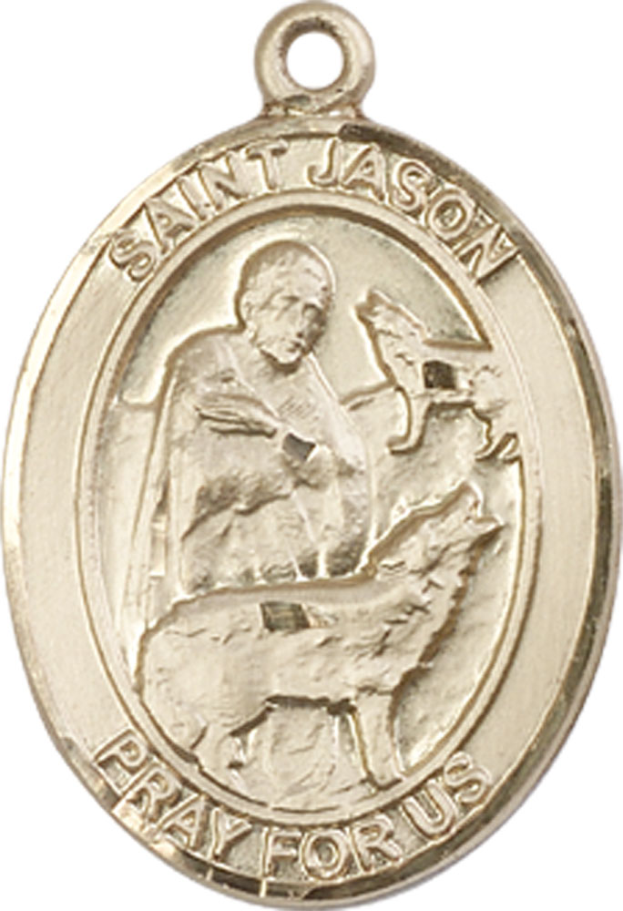 14kt Gold Saint Jason Medal