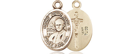 14kt Gold Saint John Paul II Medal