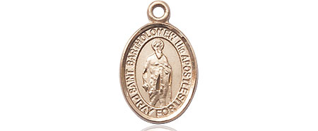 14kt Gold Saint Bartholomew the Apostle Medal