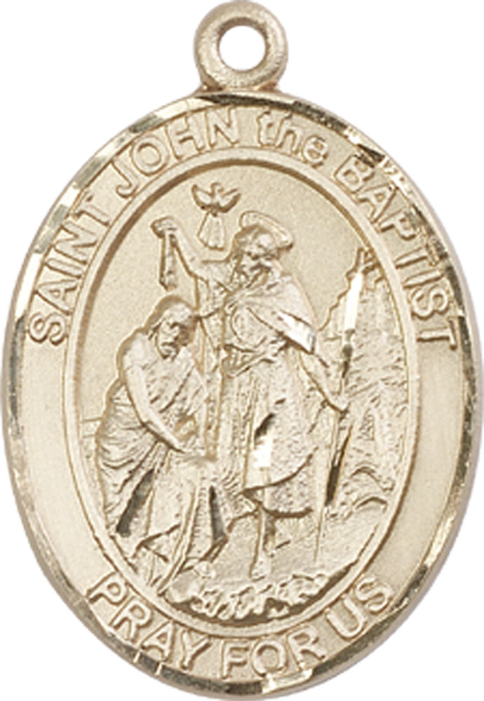 14kt Gold Saint John the Baptist Medal