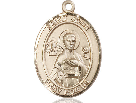 14kt Gold Saint John the Apostle Medal