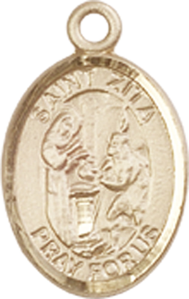 14kt Gold Saint Zita Medal