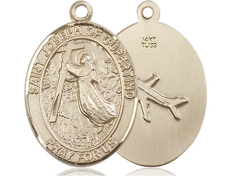 14kt Gold Saint Joseph of Cupertino Medal