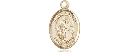 14kt Gold Saint Aaron Medal