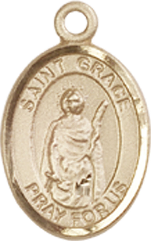 14kt Gold Saint Grace Medal