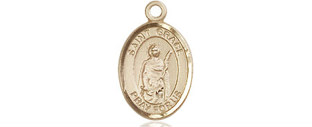 14kt Gold Saint Grace Medal