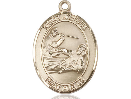 14kt Gold Saint Joshua Medal