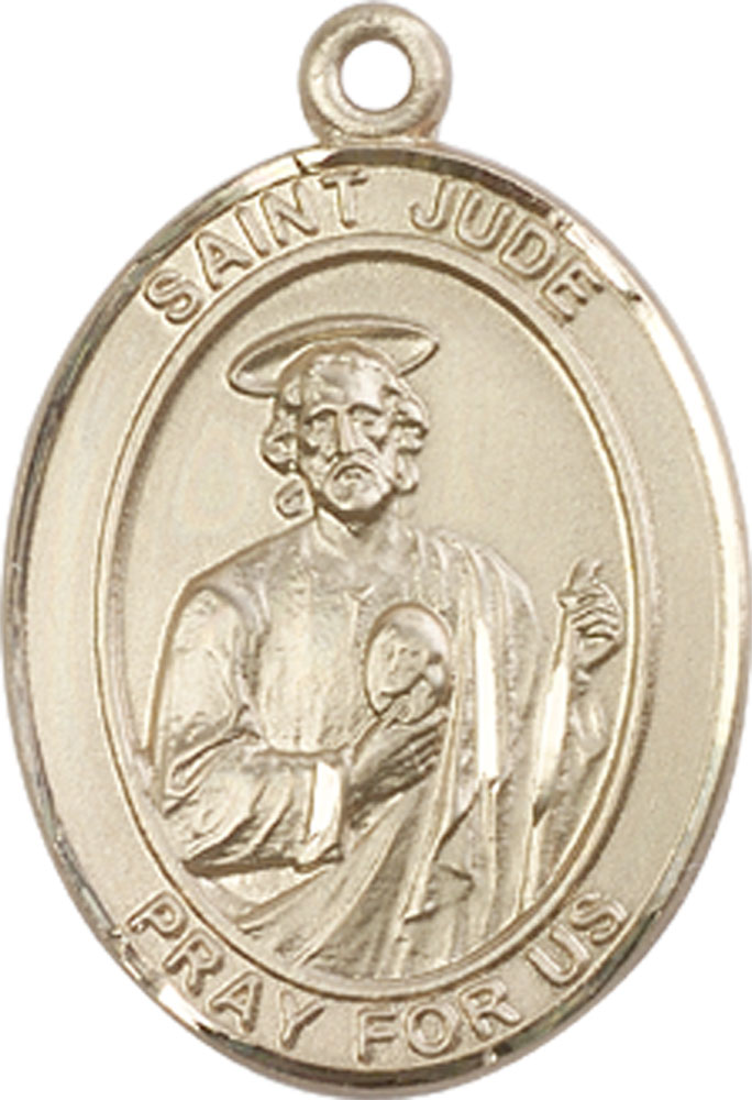 14kt Gold Saint Jude Medal