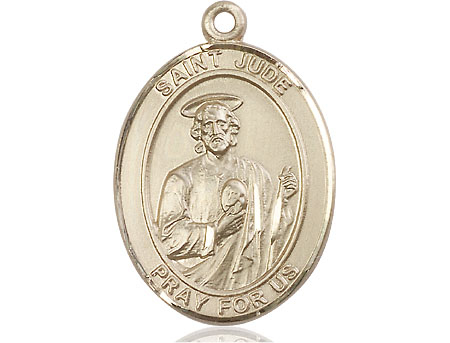 14kt Gold Saint Jude Medal