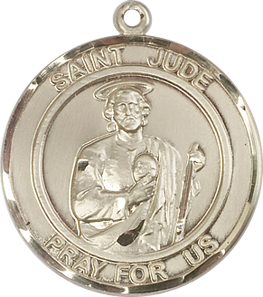 14kt Gold Saint Jude Medal