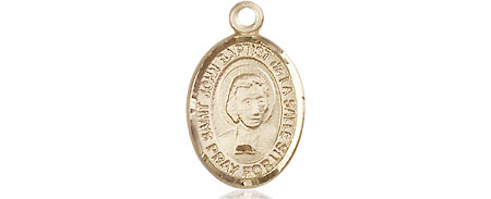 14kt Gold Saint John Baptist de la Salle Medal