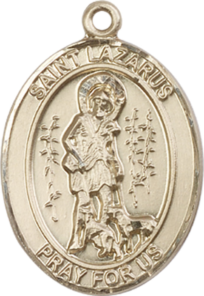 14kt Gold Saint Lazarus Medal