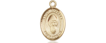 14kt Gold Saint Sharbel Medal